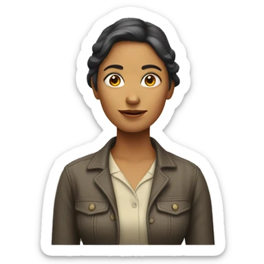 Mujer Paleontologa  sticker