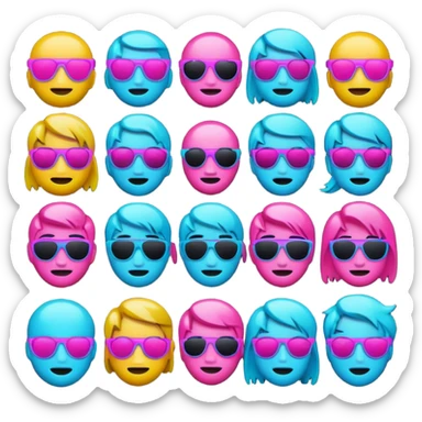 devops cyberpunk vaporwave hacker themed emoji pack sticker