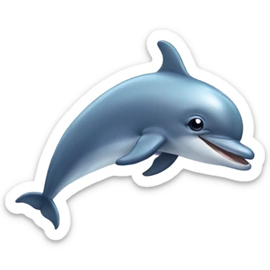Cute dolphin sticker