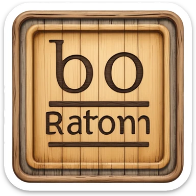 Wooden bathroom sign  sticker