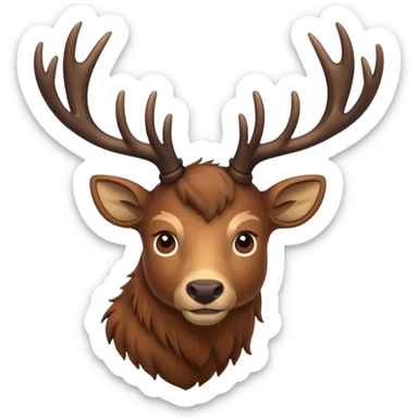Stag facing right sticker