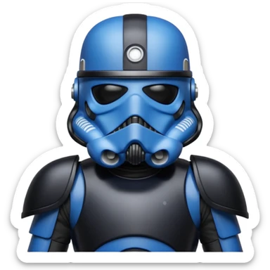 a blueberry star wars death trooper sticker