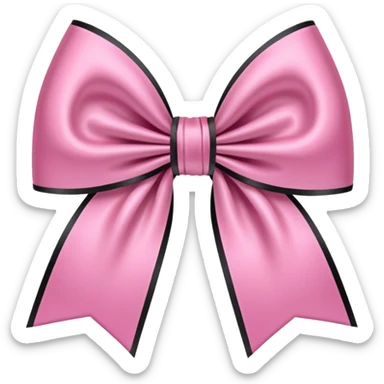 pink gothic bow sticker