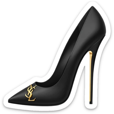 Ysl logo heels sticker