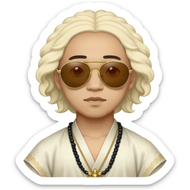 Yn wearing opium clothes and oakleys sunglasses sticker