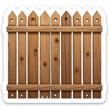 brown Fence sticker