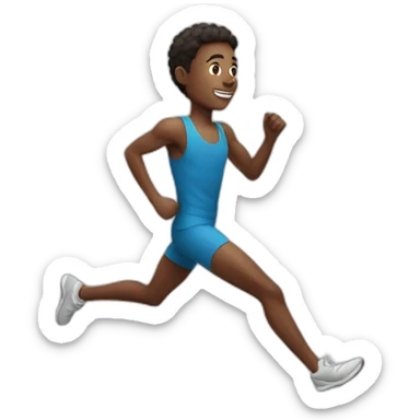 White runner sticker