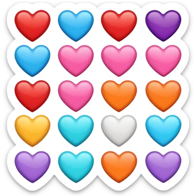 🩷❤️🧡💛💜🤎🤍💙🩵💚🖤🩶 sticker