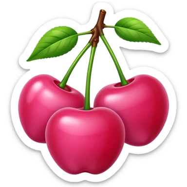 Light Pink cherries sticker