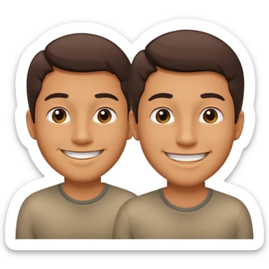 backside of a man 3/4 angle with the opposite view in the mirror sticker