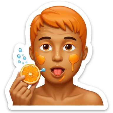 Homme qui lèche un Vavin sticker