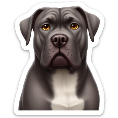 A burgundy-colored Cane Corso as Julius Caesar. sticker