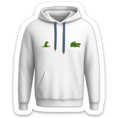 Lacoste tênis friends with white lacoste hoodie sticker