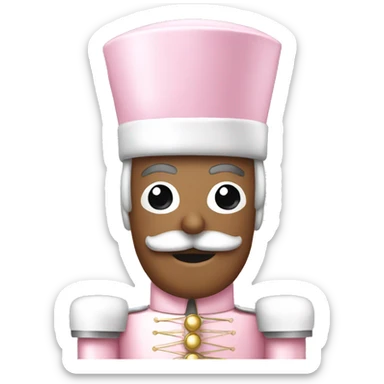 Light pink nutcracker sticker