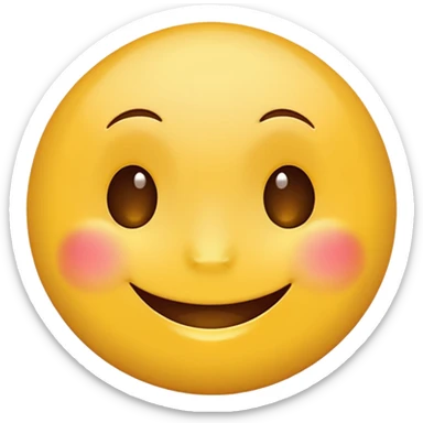 Round face emoji sticker  😁- radiant smiley face with smiling eyes sticker