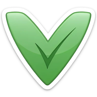 Green check mark no background sticker
