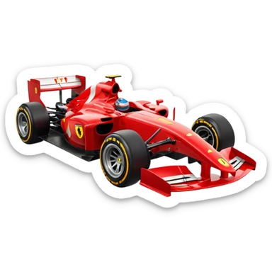 Ferrari formula 1 car sticker