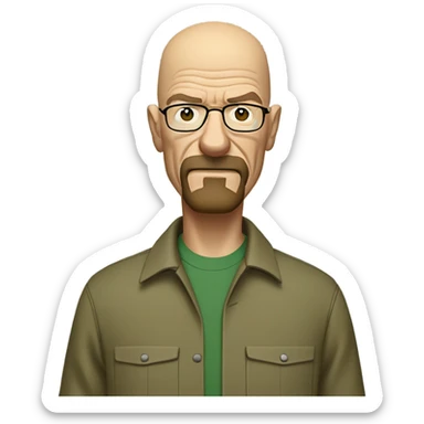 Walter white from breaking bad  sticker