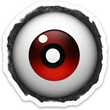 Emoji with Sharingan sticker