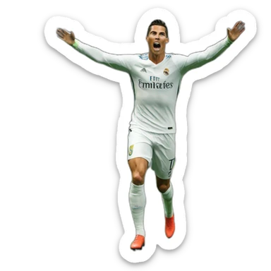 cr7 goal celebration sticker