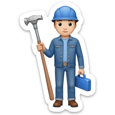 a creative clothing making a jeans  sticker