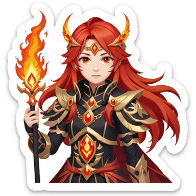 Mavuika The Pyro Archon from Genshin Impact sticker