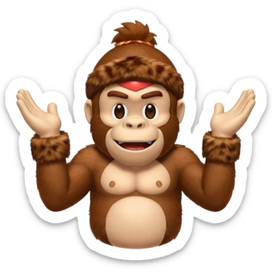donkey kong making 👌 sticker