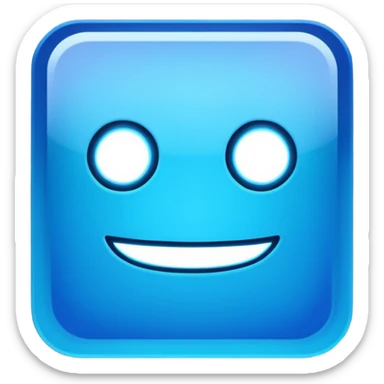 geometery dash square sticker