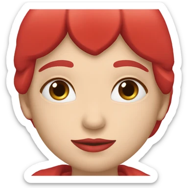 Red heart with "lilly" written inside. sticker