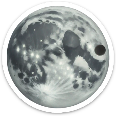 Moon astrology symbol sticker