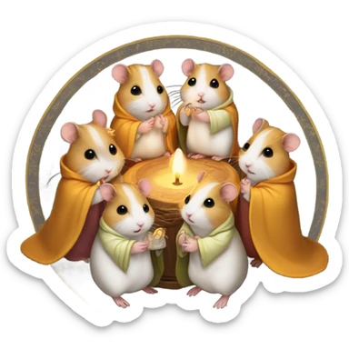 hamster cult sticker