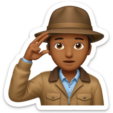 Dabing emoji sticker