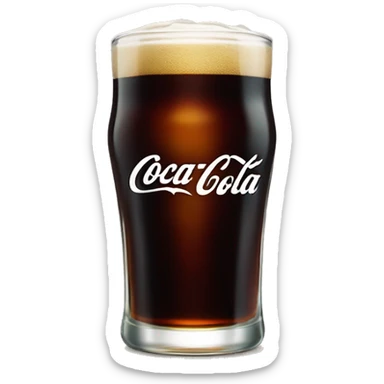 fernet coca-cola long glass sticker