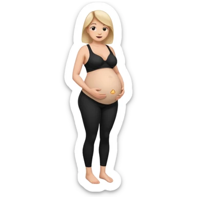 lego 
legging brassière noir gonflé ventre femme sticker