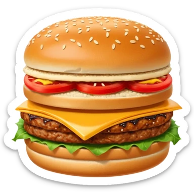 Spicy meat sandwich sticker