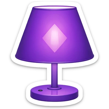 80s purple lighting lamp sticker
