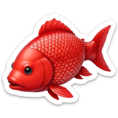 Red carp sticker