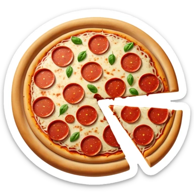 Pizza red Sauce no cheese  sticker