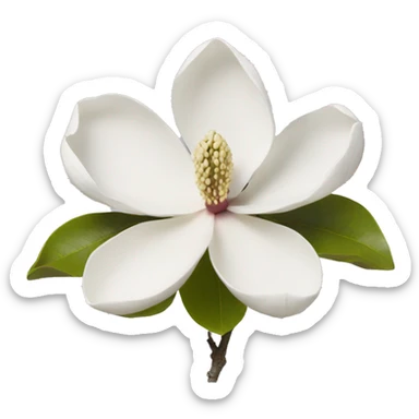 magnolia flower  sticker
