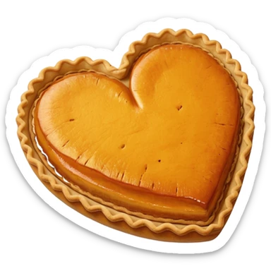 Pumpkin Pie Heart sticker
