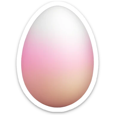 easter light pink white egg gradient sticker