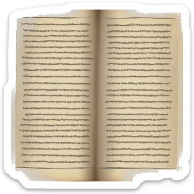 book with the righting on th: Scriba sticker