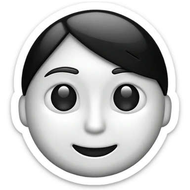the classic fast forward emoji ⏩  in black and white sticker