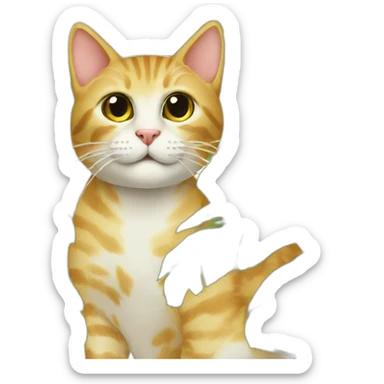 cat-and-PalmTree sticker