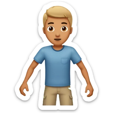 Flock of mosquitos chasing a guy sticker