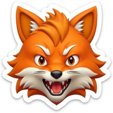 mad fox sticker