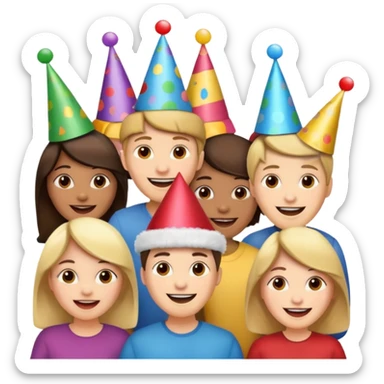 Create Happy & celebrating team faces sticker