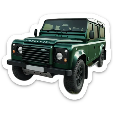 dark-green-land-rover-defender-110 sticker