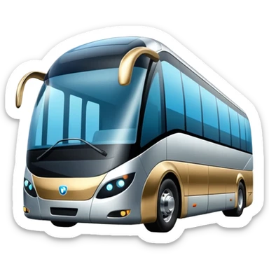 luxury future self driving bus sticker