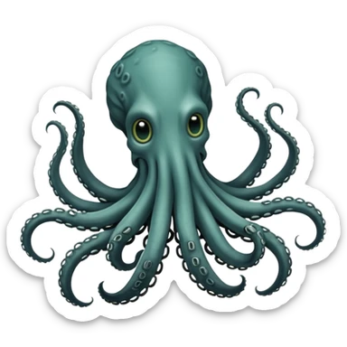 una spaventosa creatura aliena, simile agli orrori di H.P. Lovecraft sticker